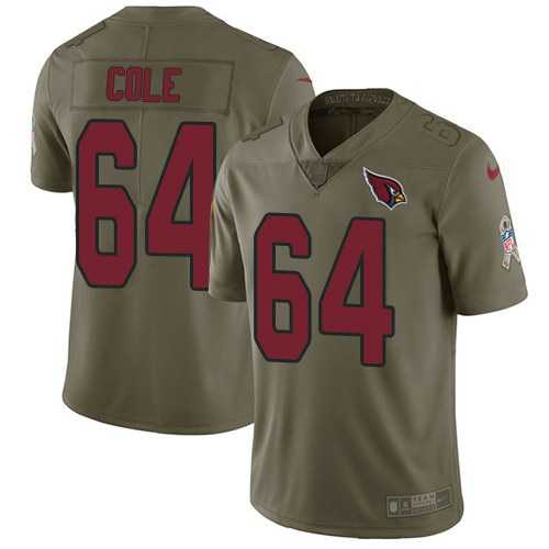 Nike Cardinals 64 Mason Cole Olive Salute To Service Limited Jersey Dzhi,We sell and wholesale Nike Cardinals 64 Mason Cole Olive Salute To Service Limited Jersey Dzhi on line form chian!
